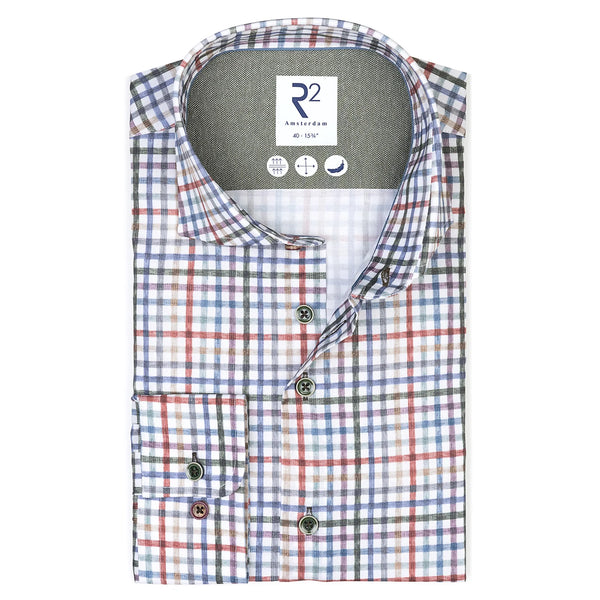 R2 Amsterdam Multi Tattersall Long Sleeve Shirt