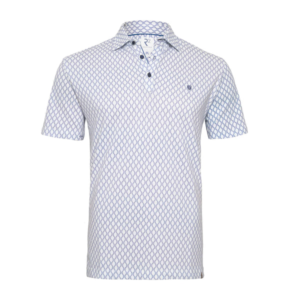 R2 Amsterdam Navy Retro Wave Polo