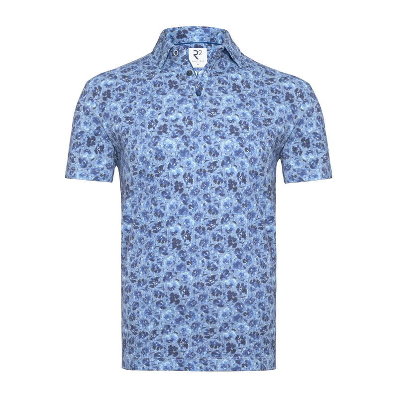 R2 Amsterdam Navy Floral Polo