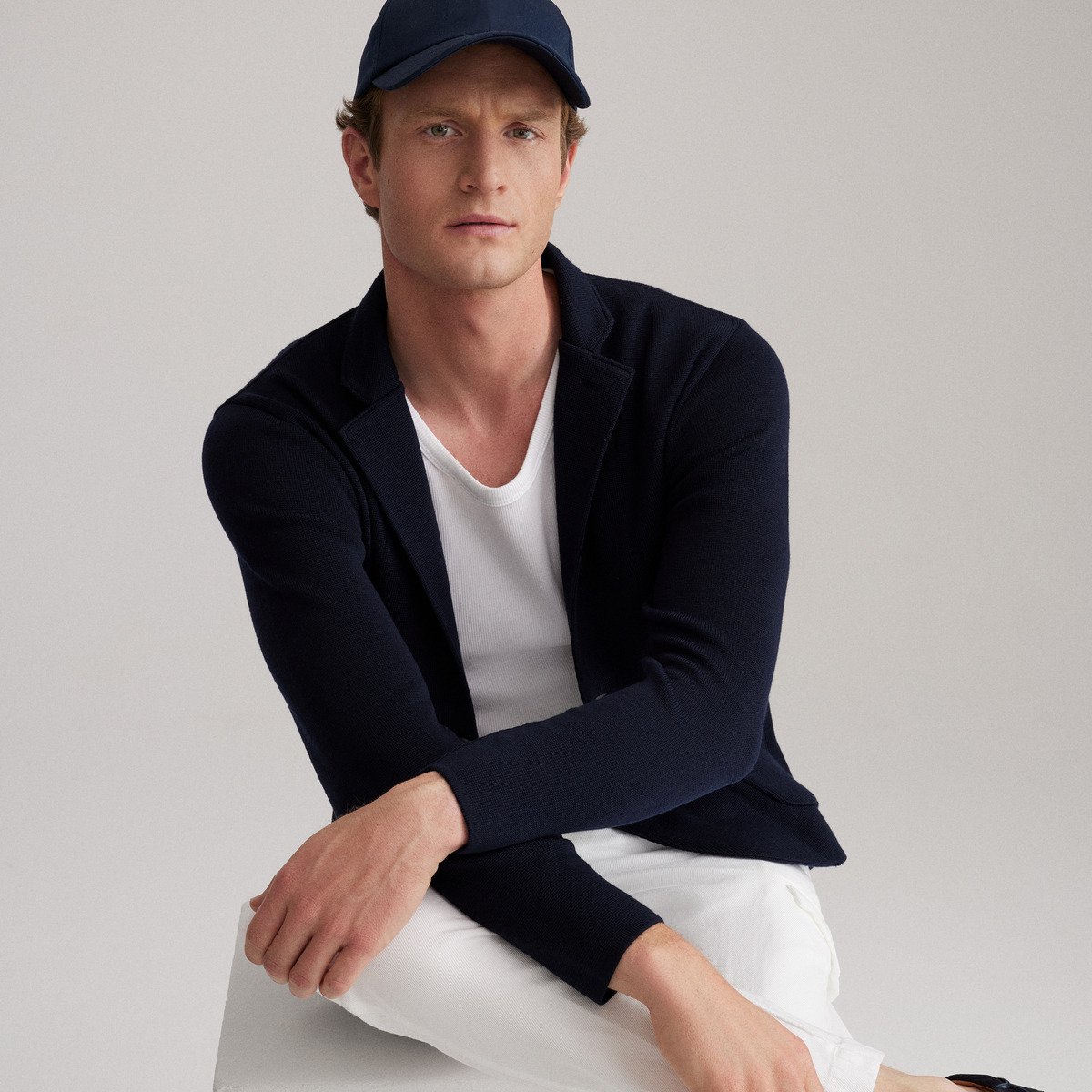 Emanuel Berg Premium Swacket Navy – Newman's Menswear