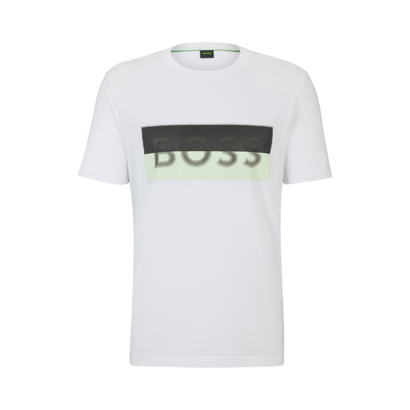 Hugo Boss Green Tee 9 White T-Shirt