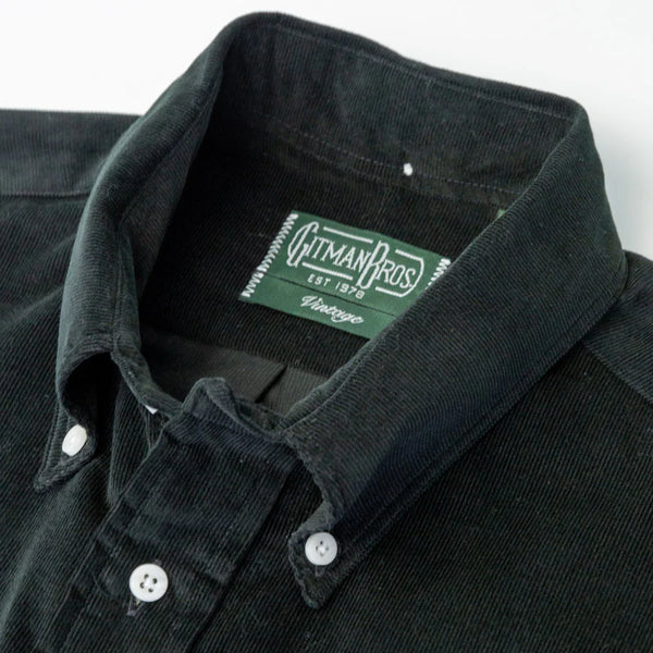 Gitman Vintage Black Corduroy Shirt