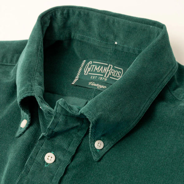 Gitman Vintage Emerald Corduroy Shirt