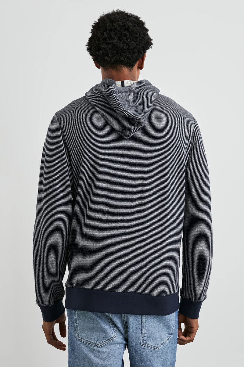 Rails Calvin Navy Cream Stripe Hoodie