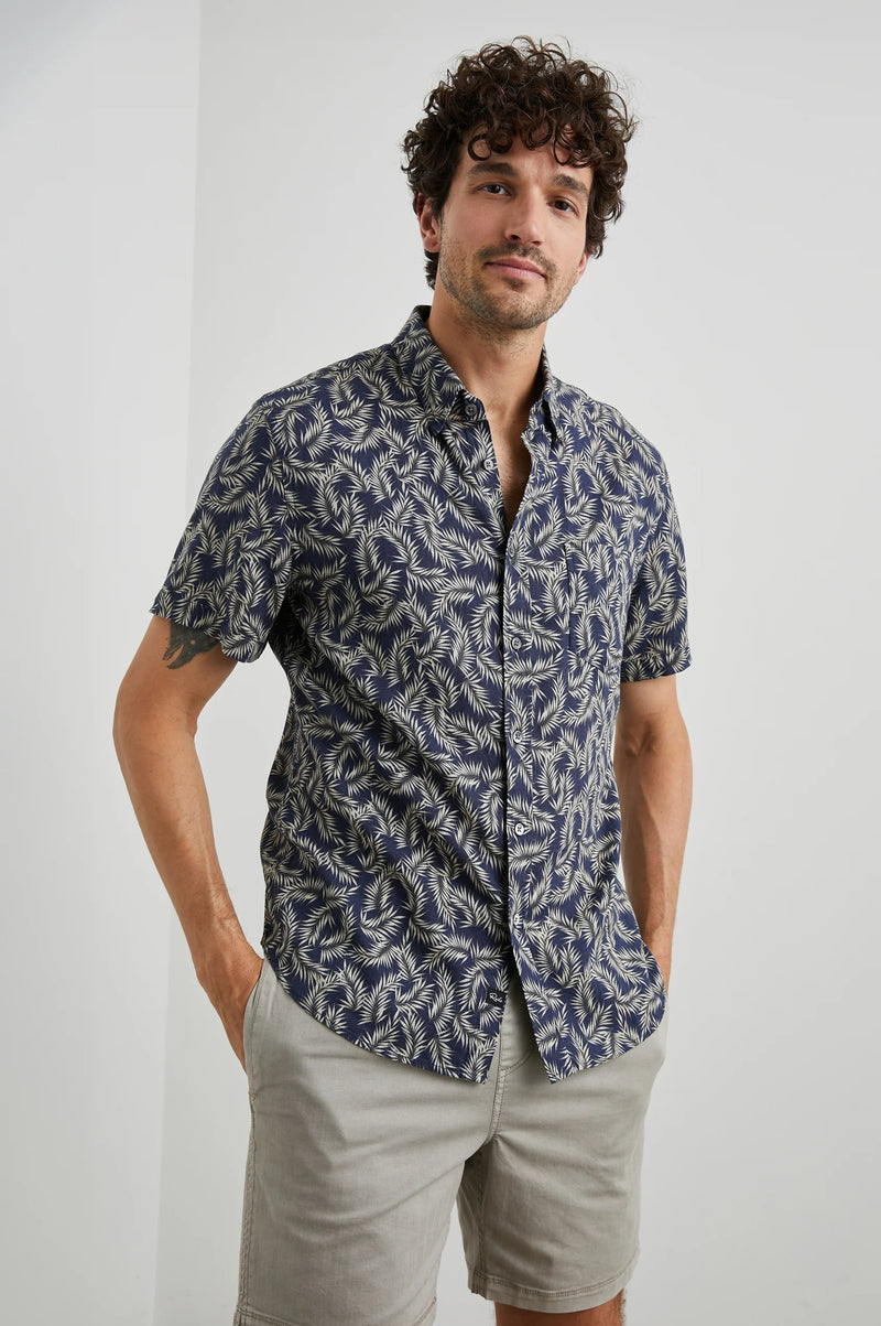 Rails Carson Palm Americano Navy Shirt