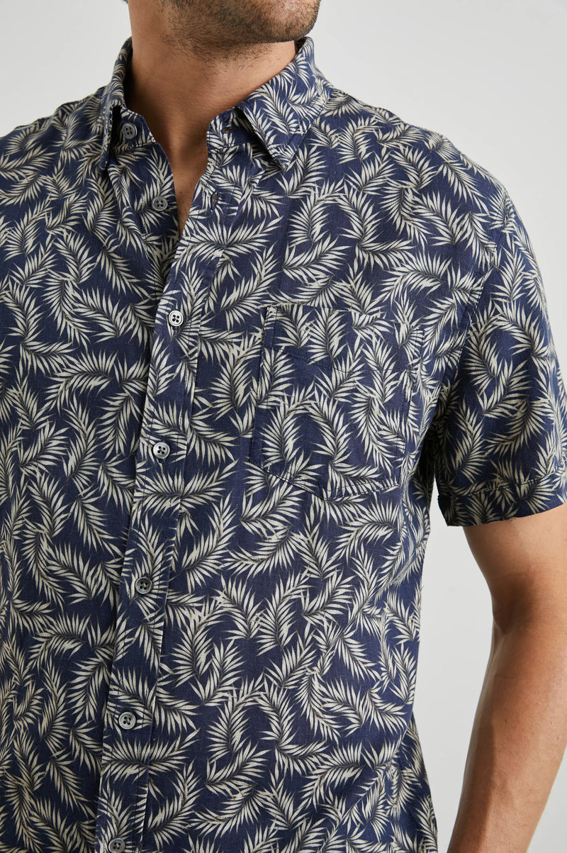 Rails Carson Palm Americano Navy Shirt