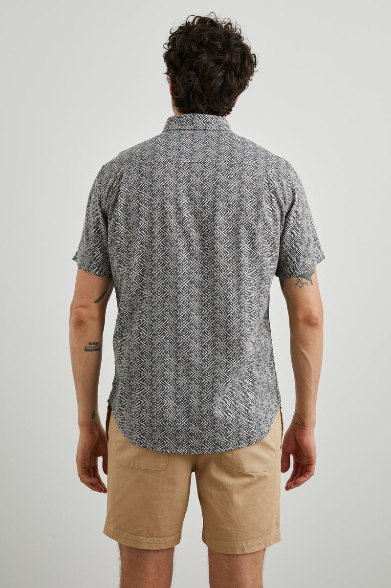 Rails Carson Short Sleeve Shirt Tribal Batik Celestial