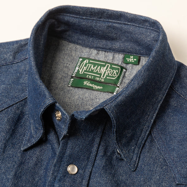 Gitman Vintage Indigo Denim Western Shirt