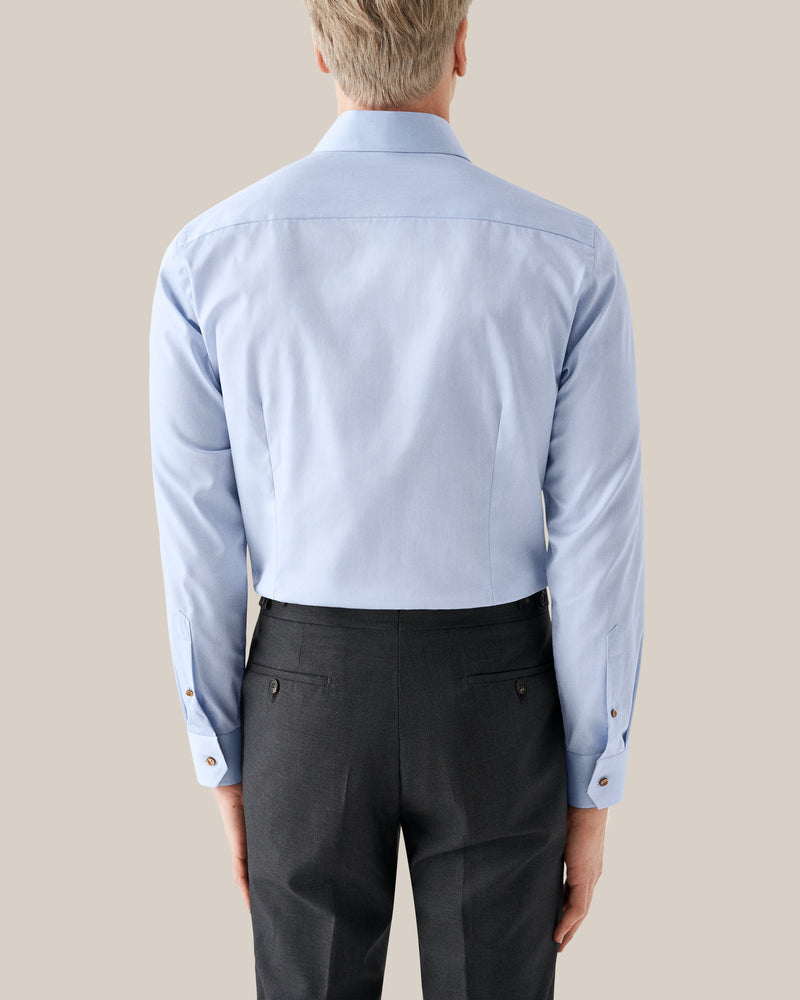 Eton Contemporary Fit Light Blue Paisley Accent Shirt