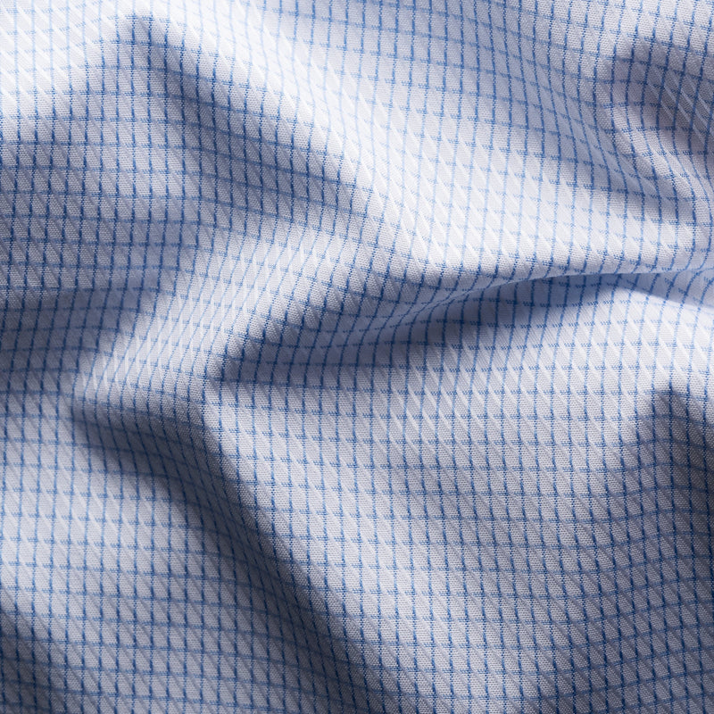 Eton Contemporary Fit Micro Geometric Blue Shirt