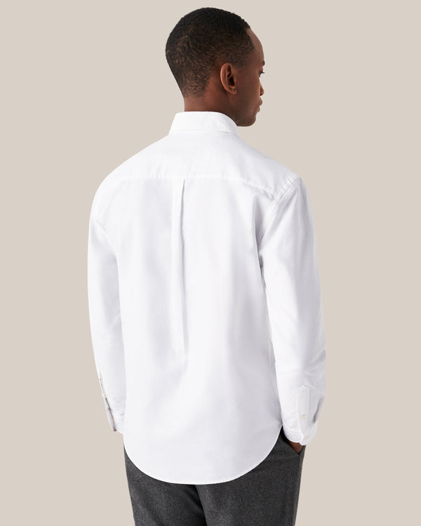 Eton Contemporary Fit White Oxford Button Down Shirt