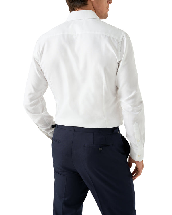 Eton Contemporary Fit White Solid King Oxford Shirt