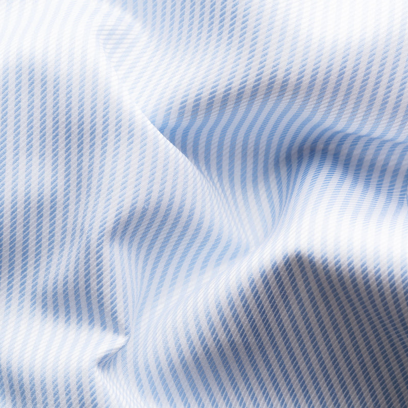 Eton Contemporary Fit Light Blue Bengal Stripe Shirt