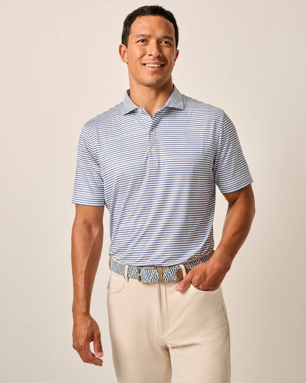 Johnnie O Warwick Stripe Polo Seal