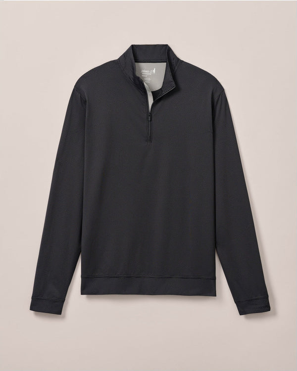 Johnnie O Jamie 1/4 Zip Performance Sweater Black Seal