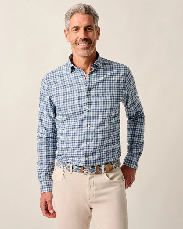 Johnnie O Donovan Long Sleeve Check Navy