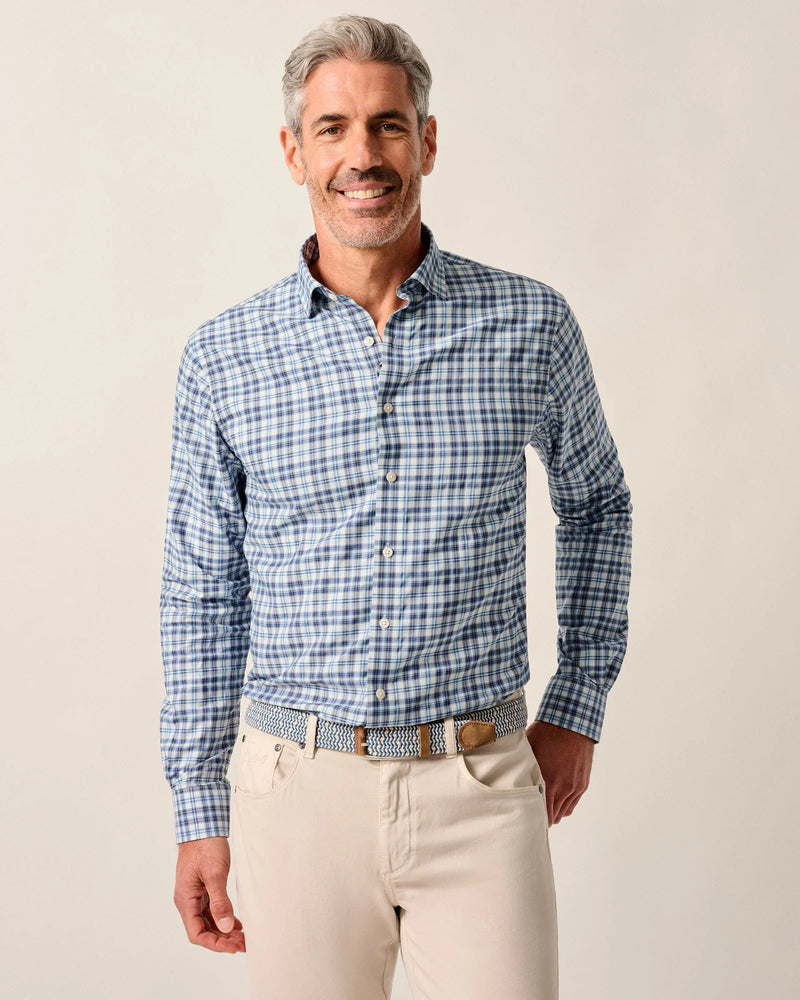 Johnnie O Donovan Long Sleeve Check Navy