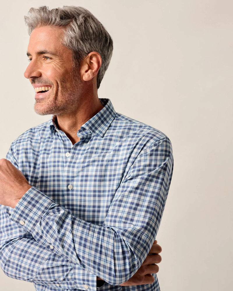 Johnnie O Donovan Long Sleeve Check Navy