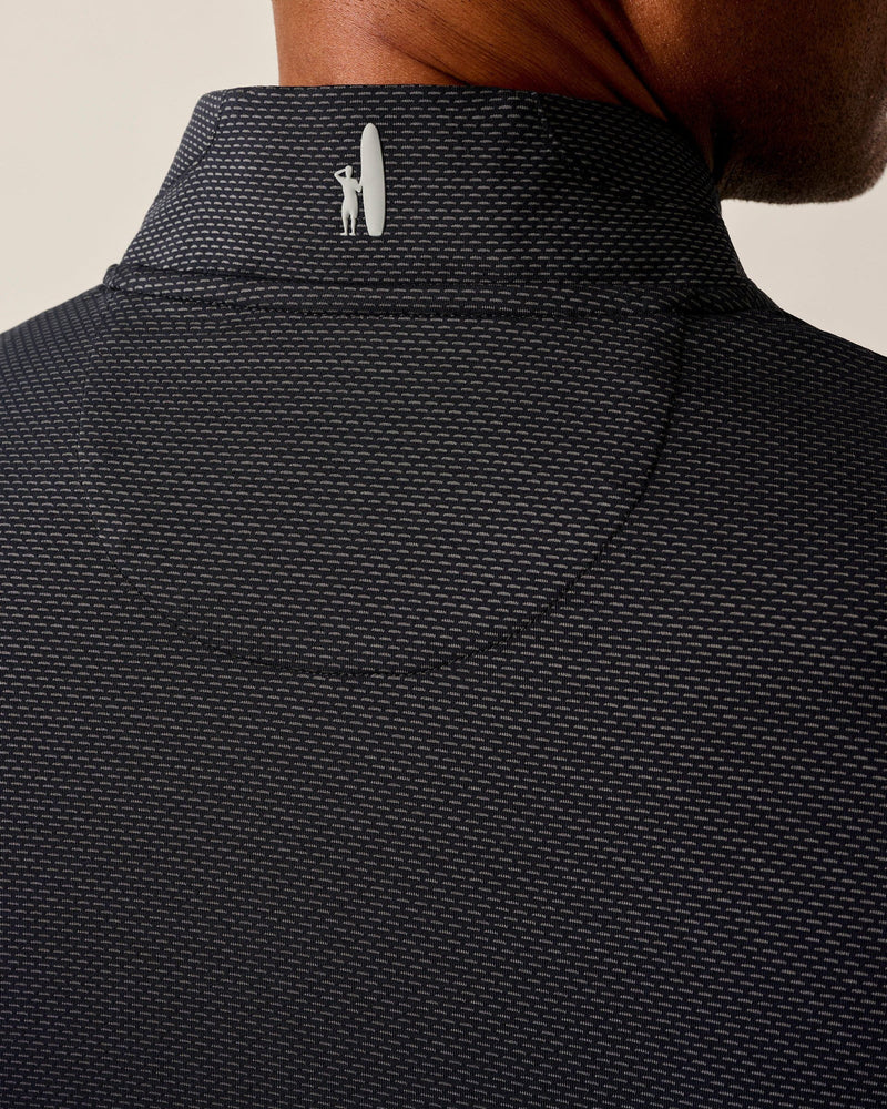 Johnnie O Jamie 1/4 Zip Performance Sweater Black Seal