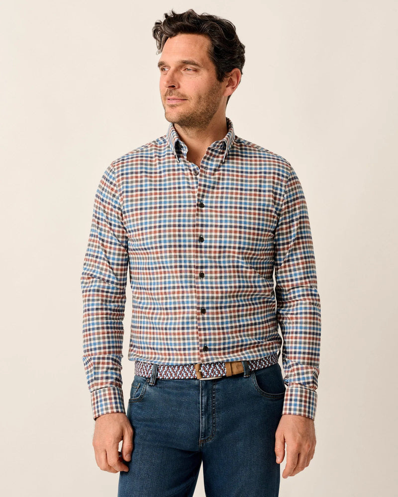 Johnnie O Krause Long Sleeve Check Shirt Harvest
