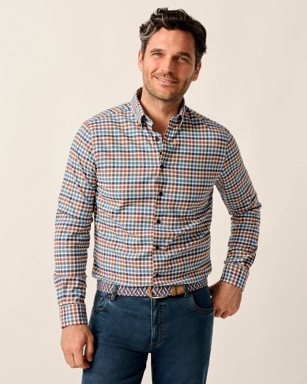 Johnnie O Krause Long Sleeve Check Shirt Harvest