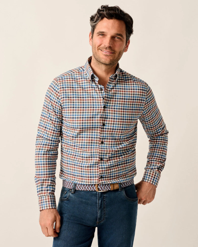 Johnnie O Krause Long Sleeve Check Shirt Harvest