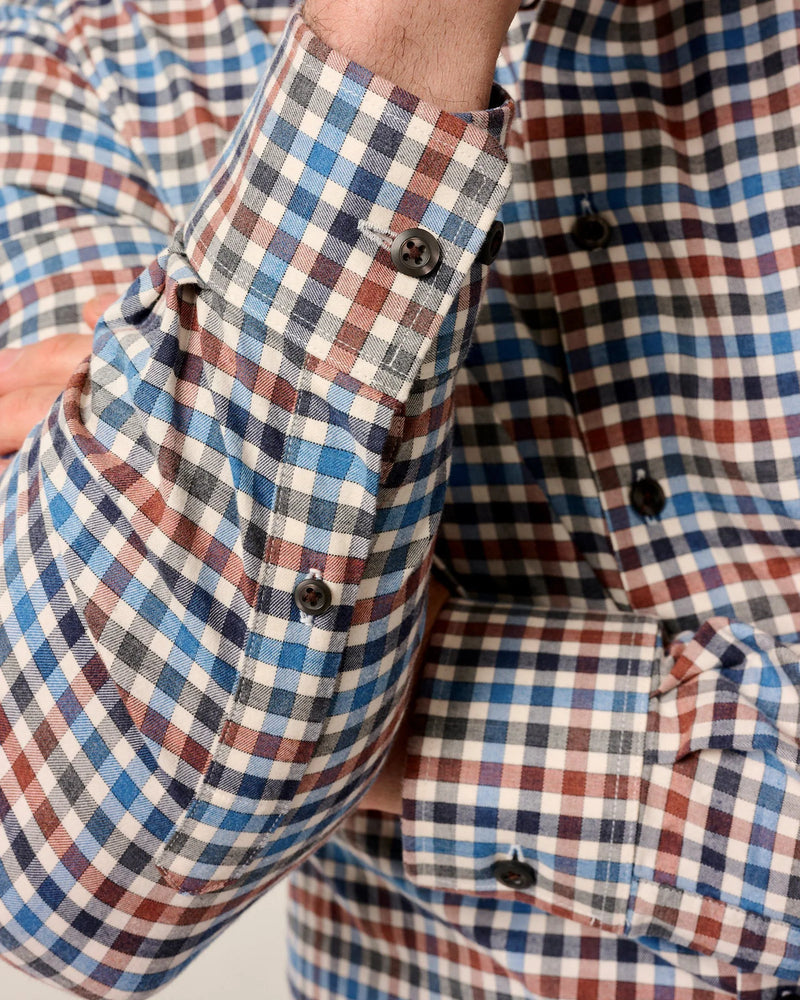 Johnnie O Krause Long Sleeve Check Shirt Harvest
