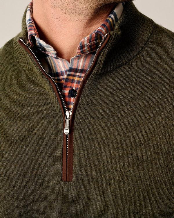 Johnnie O Raynor 1/4 Zip Sweater Forged