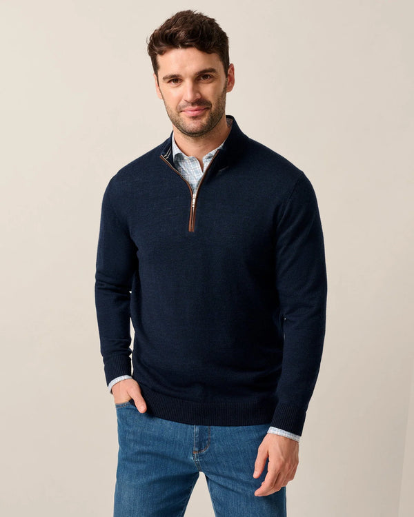 Johnnie O Raynor 1/4 Zip Sweater Navy