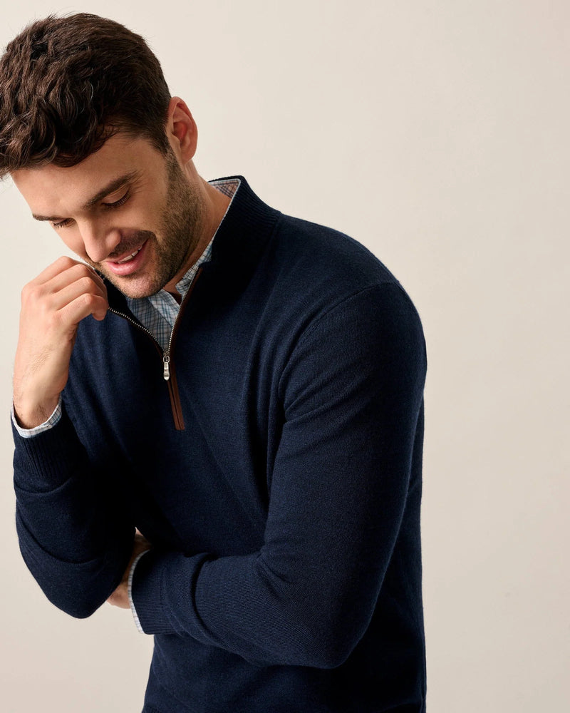 Johnnie O Raynor 1/4 Zip Sweater Navy
