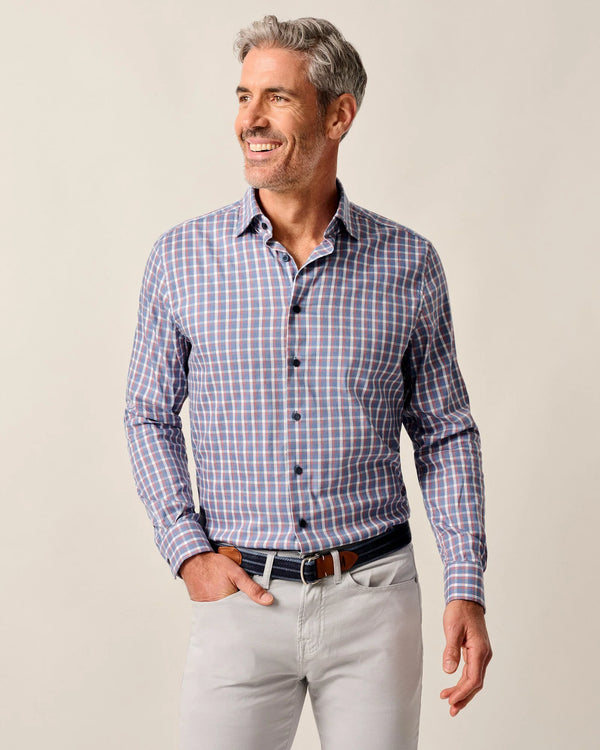 Johnnie O Robertson Long Sleeve Check Shirt Lake