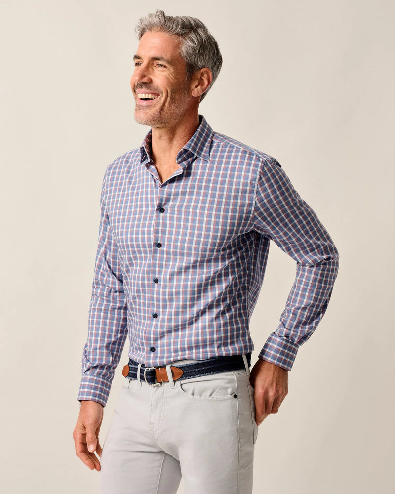 Johnnie O Robertson Long Sleeve Check Shirt Lake
