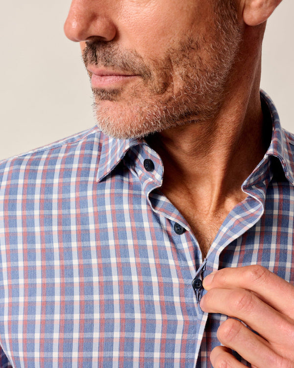 Johnnie O Robertson Long Sleeve Check Shirt Lake