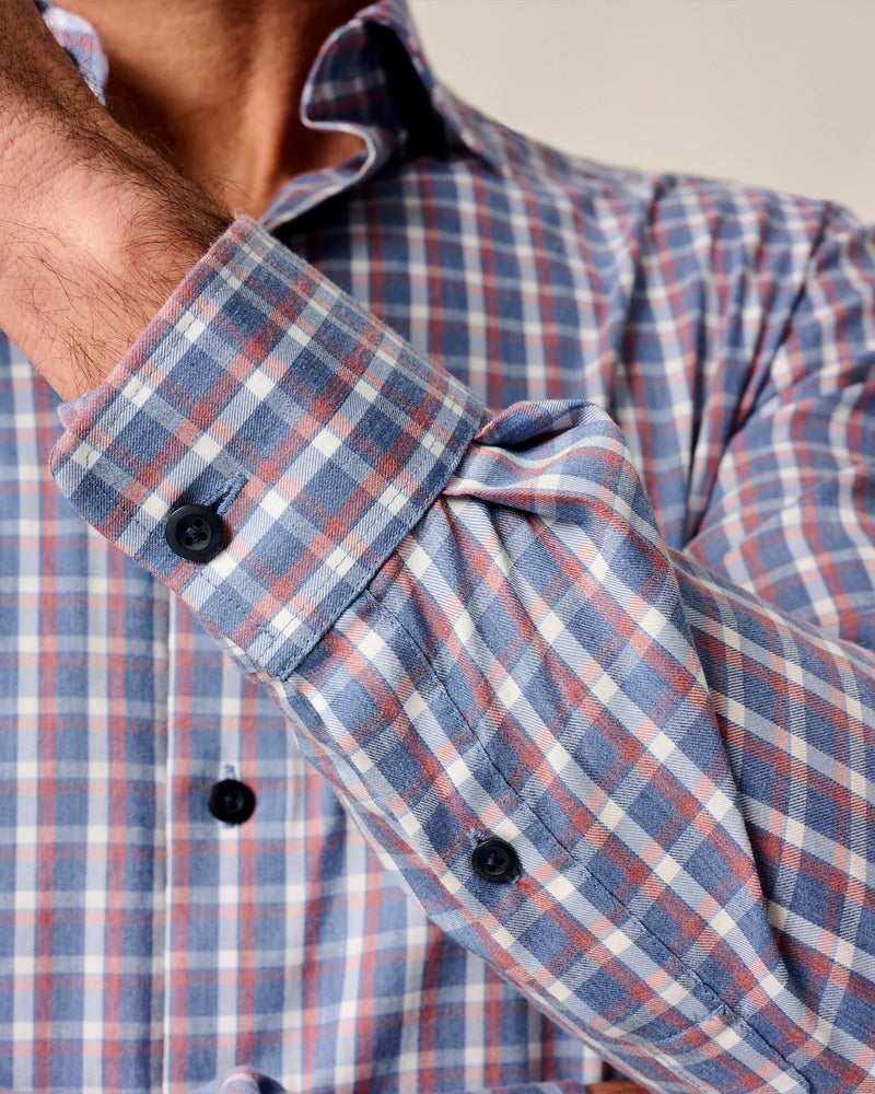 Johnnie O Robertson Long Sleeve Check Shirt Lake