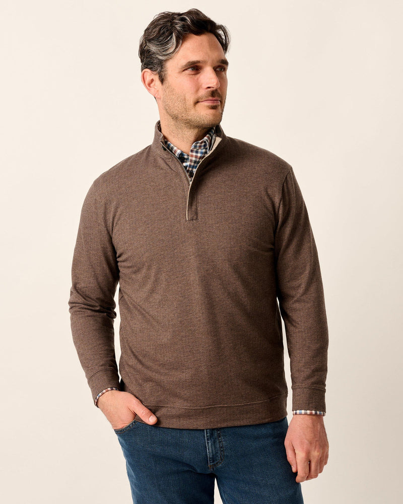 Johnnie O Rubin 1/4 Zip Sweater Bison
