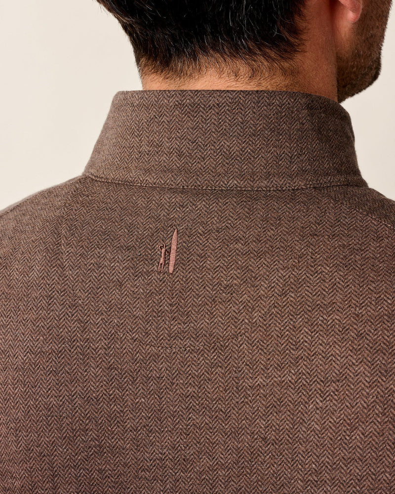 Johnnie O Rubin 1/4 Zip Sweater Bison