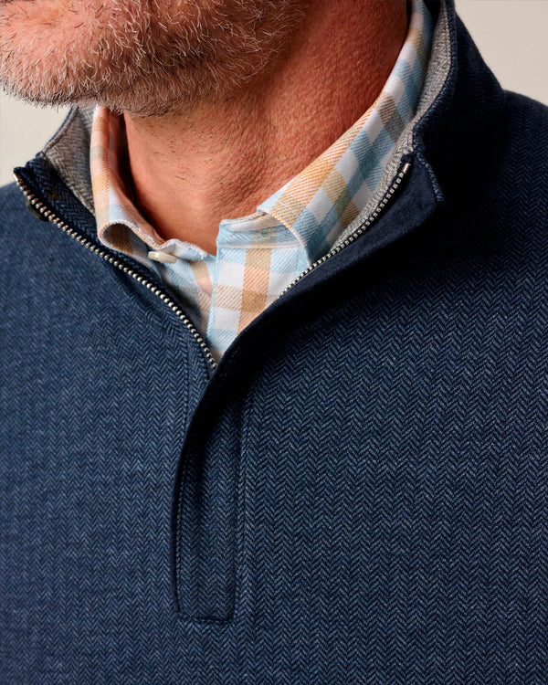Johnnie O Rubin 1/4 Zip Sweater Navy