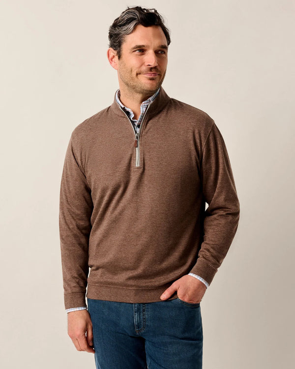 Johnnie O Sully 1/4 Zip Sweater Grizzly