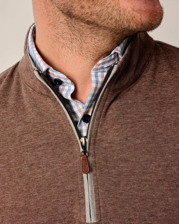 Johnnie O Sully 1/4 Zip Sweater Grizzly