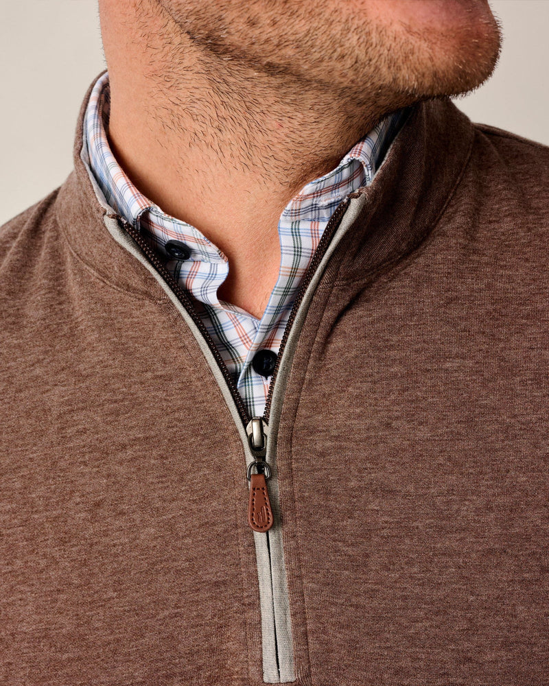 Johnnie O Sully 1/4 Zip Sweater Grizzly