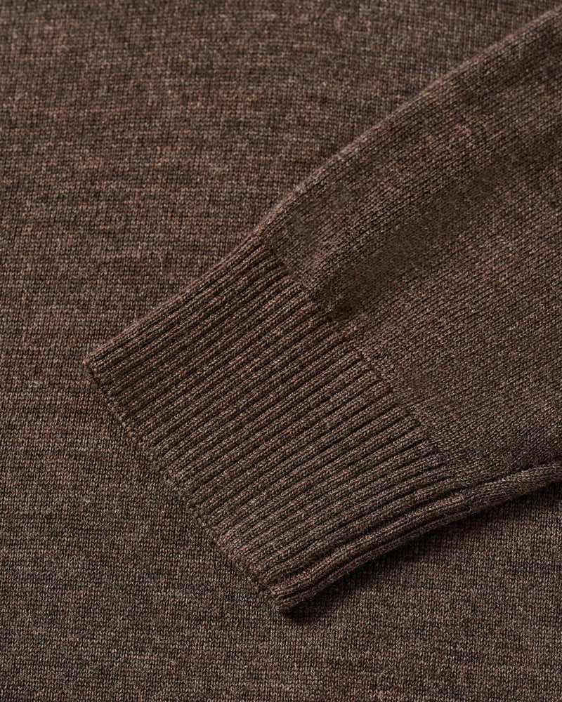 Johnnie O Raynor 1/4 Zip Sweater Cocoa