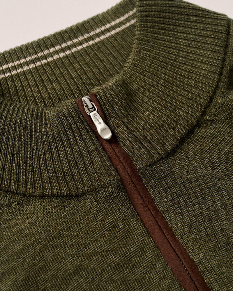 Johnnie O Raynor 1/4 Zip Sweater Forged