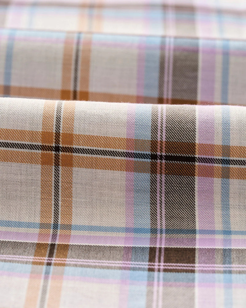 Johnnie O Top Shelf Rilling Light Grey Check Shirt