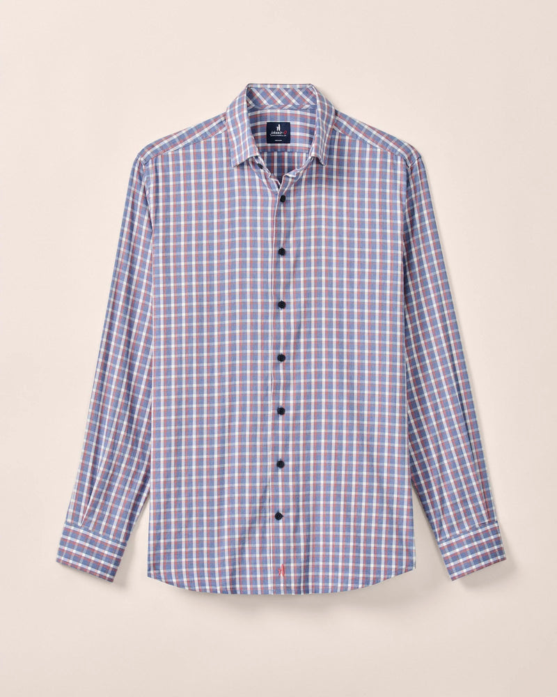 Johnnie O Robertson Long Sleeve Check Shirt Lake