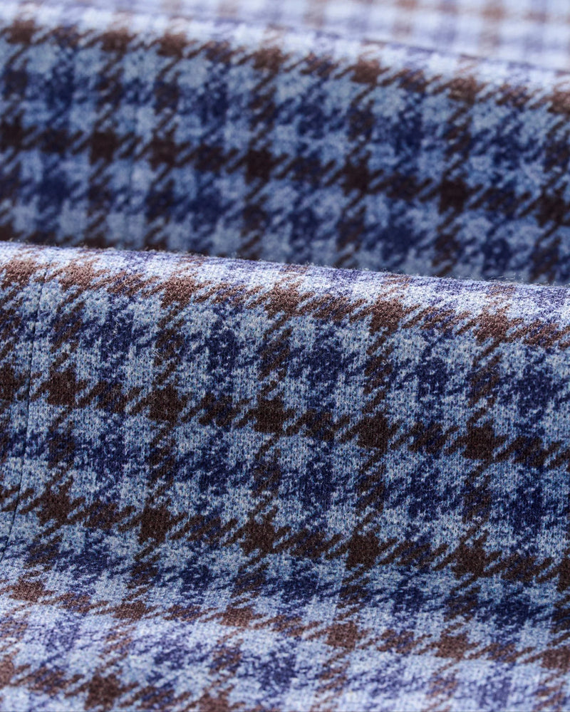 Johnnie O Thayer Laguna Blue Check Jersey Sports Jacket