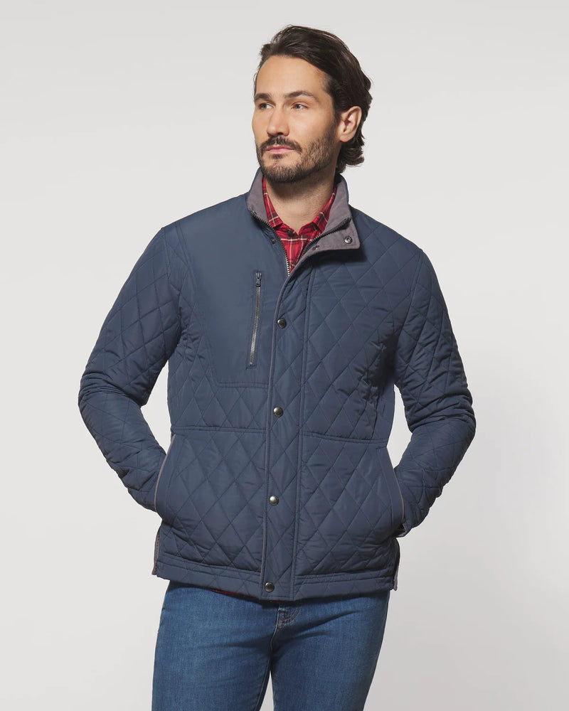 Navy blue quilted jacket 2025 mens