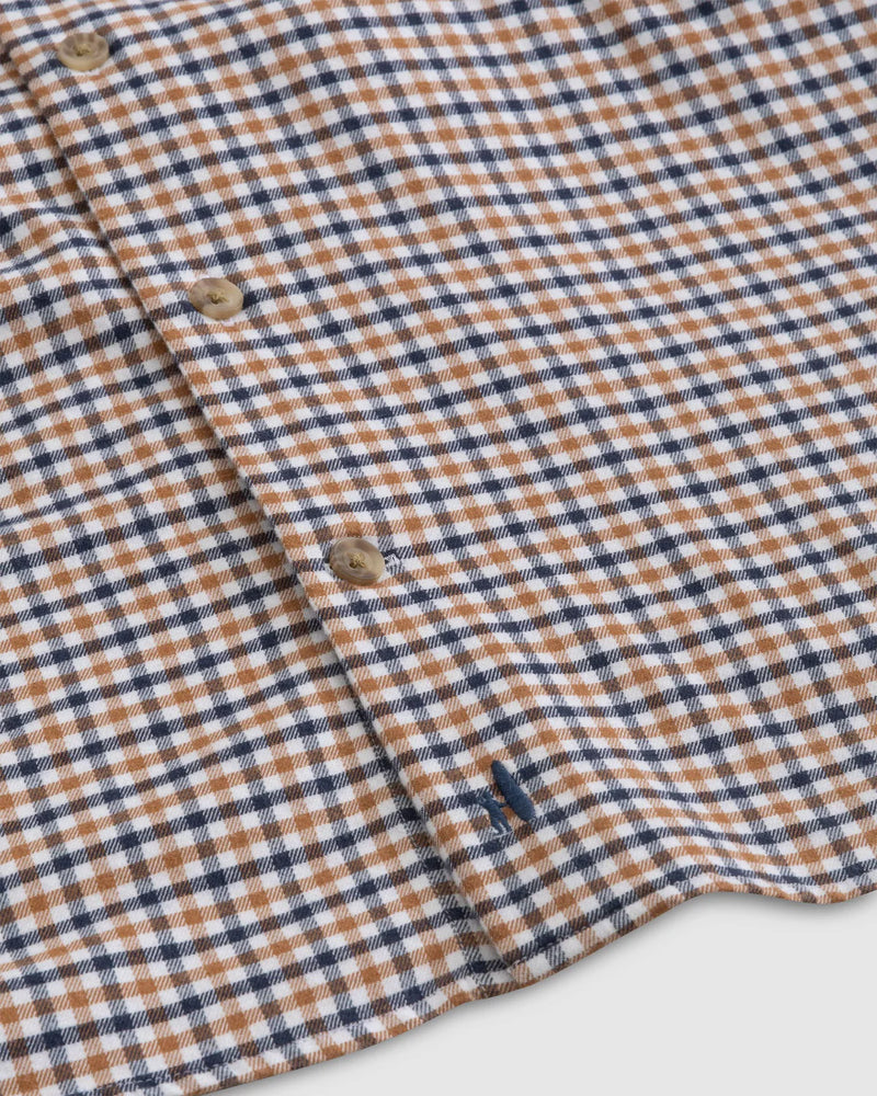 Johnnie O Sycamore Tucked Button Up Shirt Brick