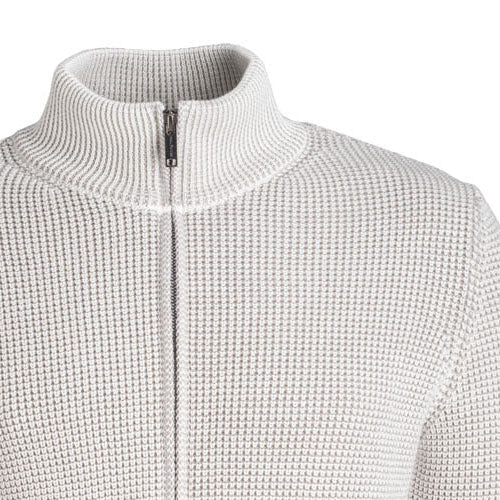 Phil Petter Oatmeal Ribbed Cardigan