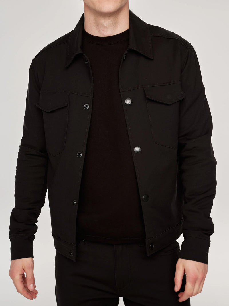 DL 1961 Vaughn Trucker Black Onyx Jacket