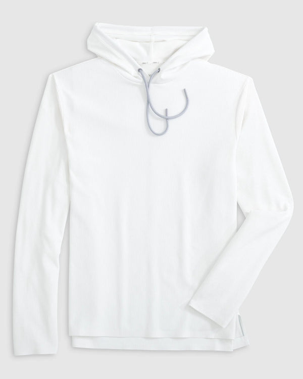 Johnnie O Hoppin Performance Drawstring Hoodie White